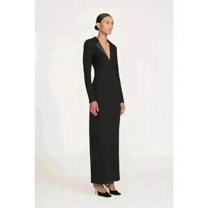 Staud Humboldt Dress Black Sz M Brand New